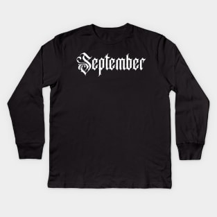 september Kids Long Sleeve T-Shirt